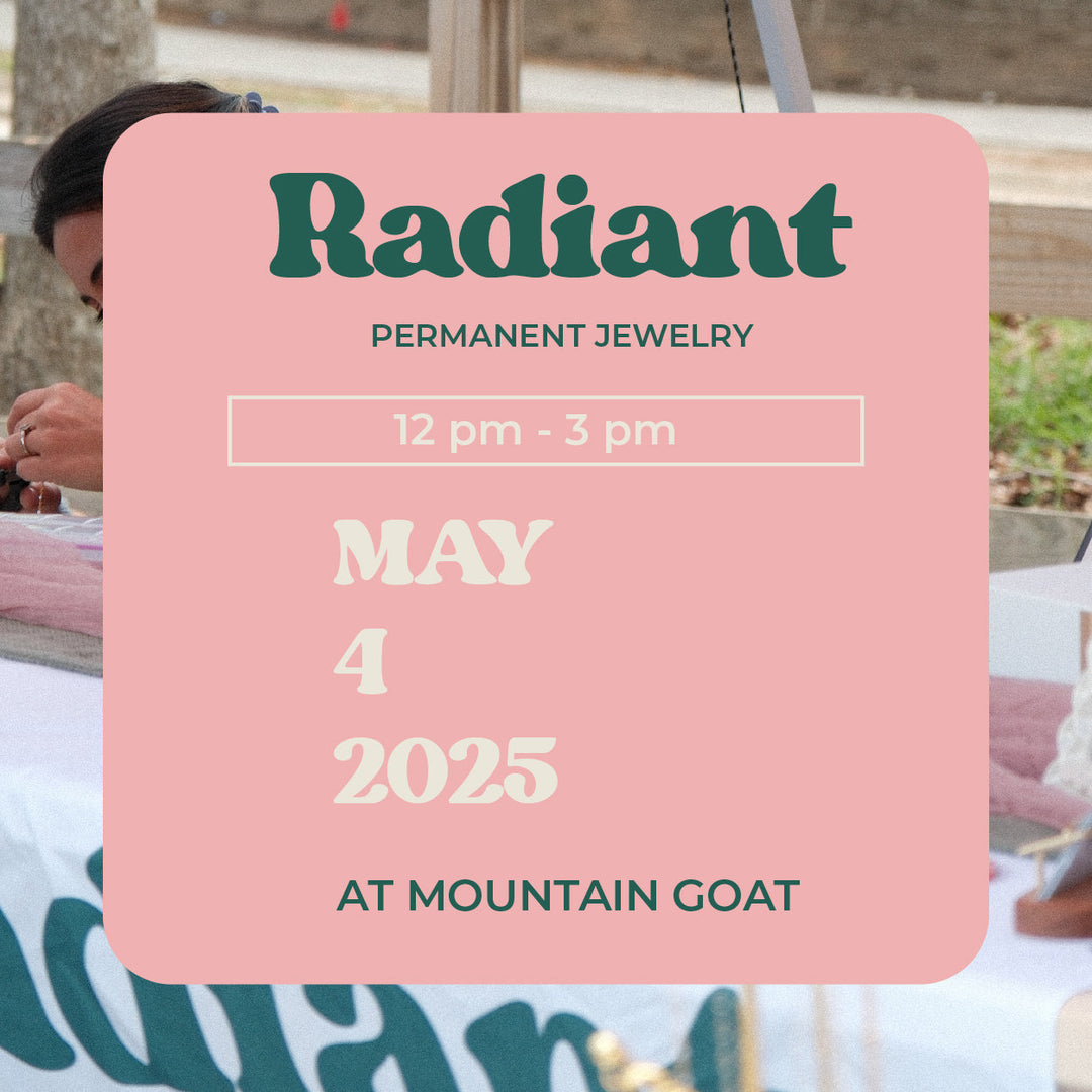 Radiant Permanent Jewelry Market Pop Up in Downtown Greenville SC
