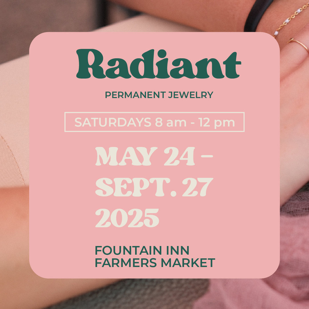 Permanent Jewelry at the Fountain Inn Farmers Market by Radiant Permanent Jewelry