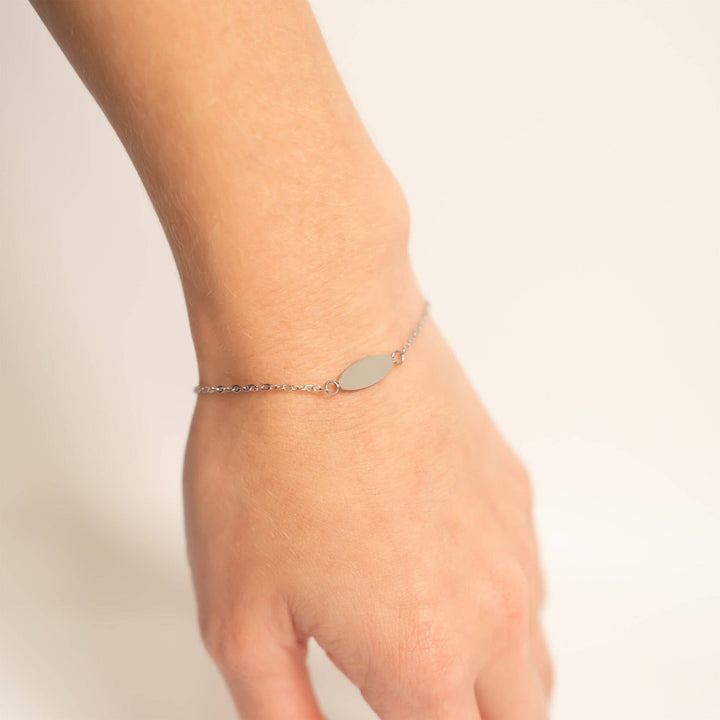 18K Gold PVD Stainless Steel Blank Bracelet: Gold
