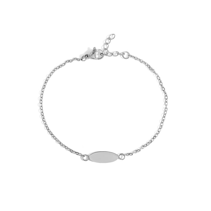 18K Gold PVD Stainless Steel Blank Bracelet: Gold