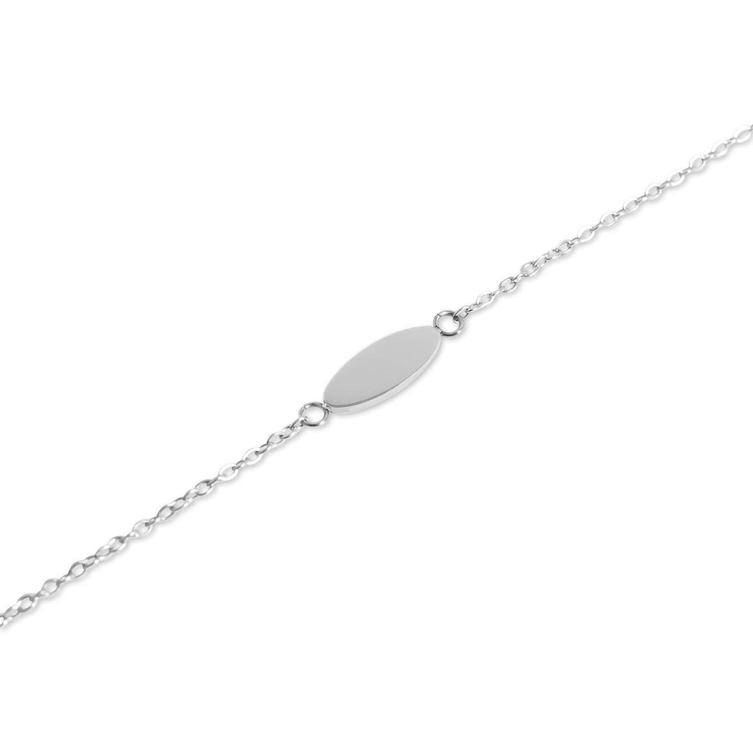 18K Gold PVD Stainless Steel Blank Bracelet: Gold